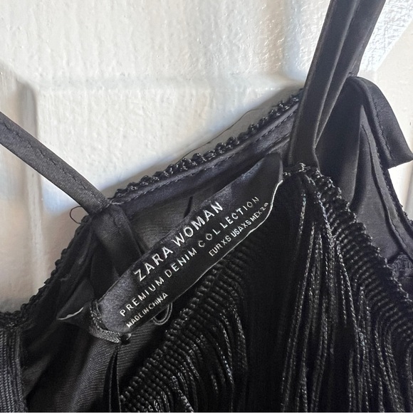 Zara Black Fringe Jumpsuit - Picture 11 of 12